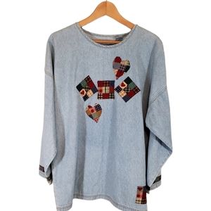 Vintage!!! sunbelt denim long sleeve shirt.